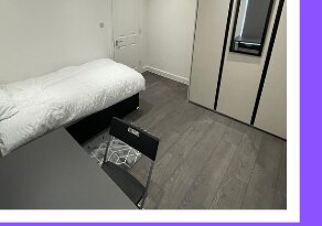 A furnished bedroom